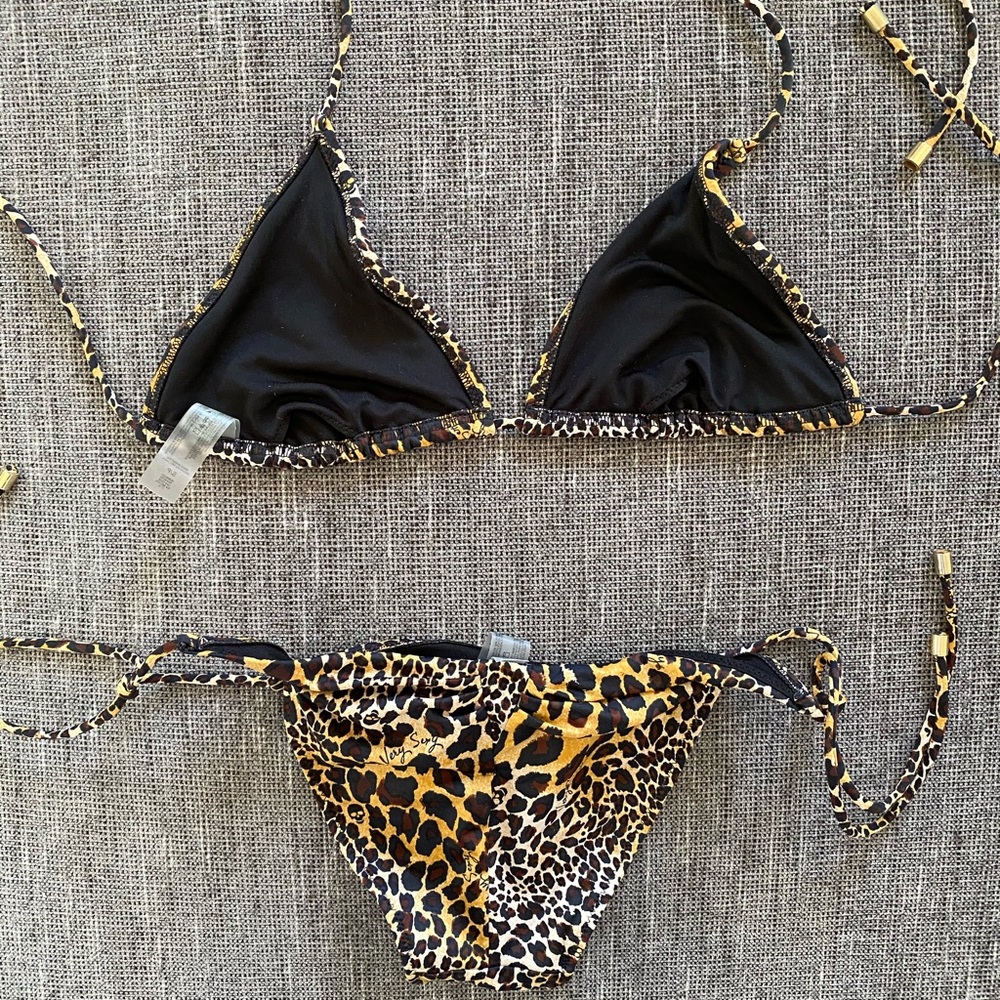 Victoria’s Secret Swim — Leopard string bikini